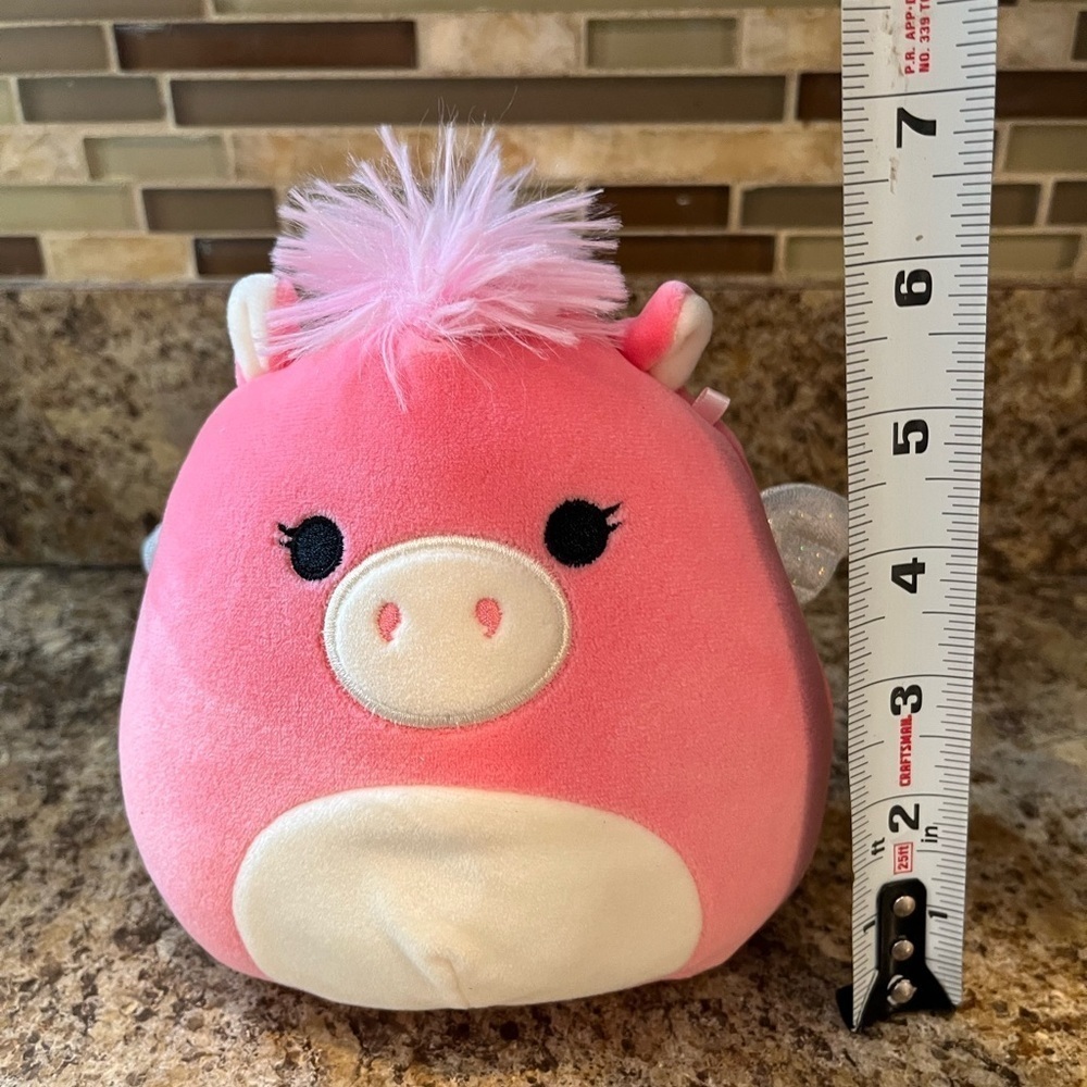 Squishmallow Paloma the Pink Pegasus Plush Toy with Wings 6” - Picture 3 of 11